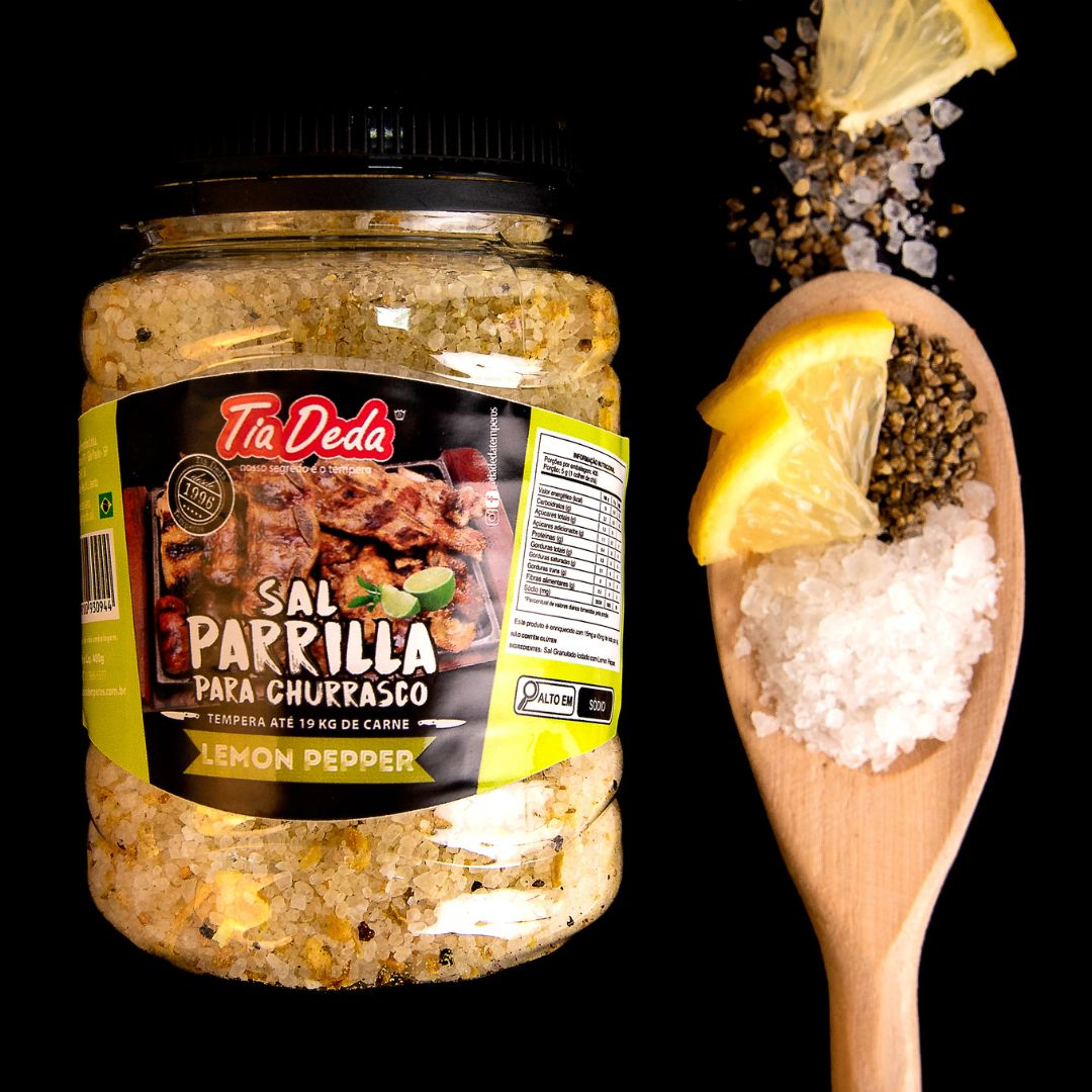 Sal Parrilla com Lemon Pepper 400g